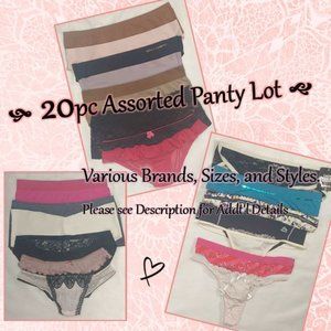 ~~ GREAT!! Variety Lot of 20pc Assorted Panties